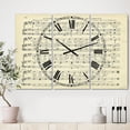thumbnail image 2 of DesignArt Goodmorning Merry Sunshine Music Score Large Wall Clock, 2 of 2