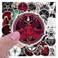 thumbnail image 4 of Calcomanías del diablo, 50 piezas, pegatinas del diablo occidental, pegatinas del diablo, pegatinas impermeables, diseño de clase mundial, 4 of 10