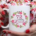 thumbnail image 4 of 90th Birthday Gifts for Women - 90 Years Loved with A Garland Birthday Mug - 90 Year Old Present Ideas for Grandma, Mom, Daughter, Sister, Wife, Friend, Cousin, Aunt, Coworker - 11 oz Coffee Mug, 4 of 6