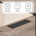 thumbnail image 5 of End Table with Charging Station and USB Ports, Side Table with 2 Drawers and Storage Shelf, Bedside Table for Small Spaces and Living Room, Greige and Black, 5 of 9
