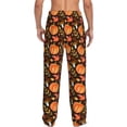 thumbnail image 3 of Goofa Autumn Pumpkin Pattern Printed Soft Pajama Pants for Men, Wide Leg Comfy Casual Lounge Yoga Pants-XX-Large, 3 of 9