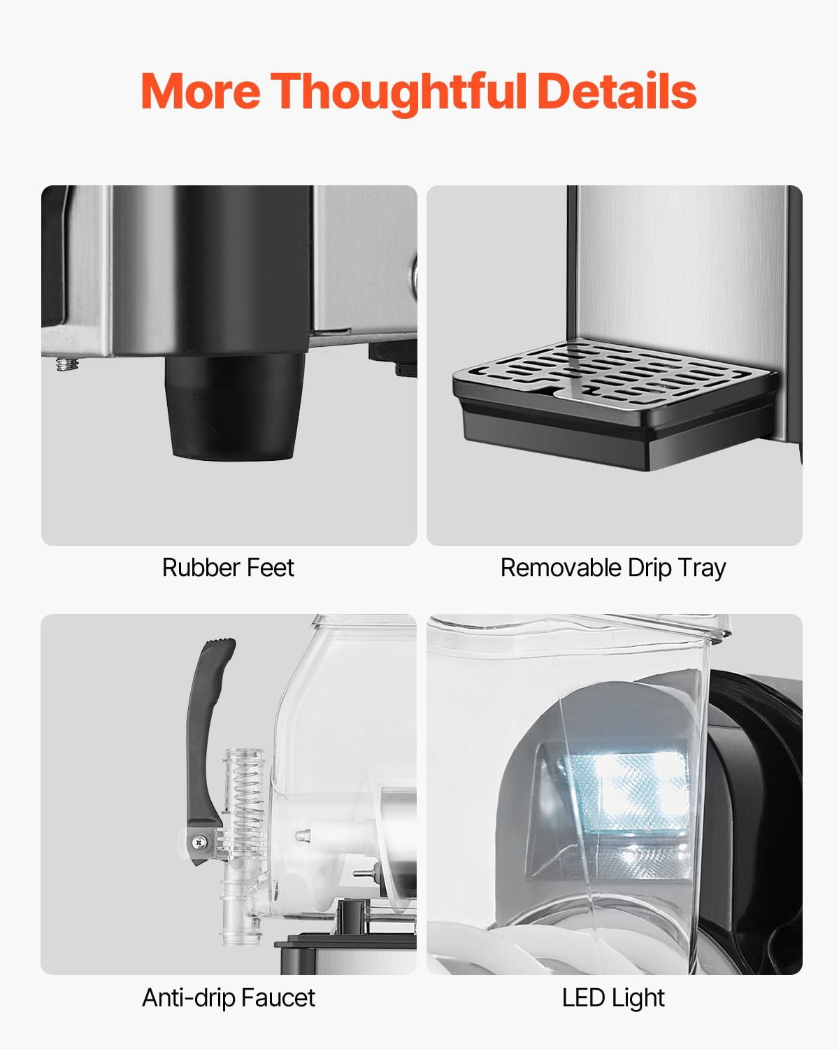 Dranite 4L Slushy Machine Commercial Grade ? Margarita, Smoothie, and Frozen Drink Slushie Maker