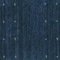 thumbnail image 1 of Ahgly Company Machine Washable Indoor Square Abstract Turquoise Blue Contemporary Area Rugs, 5' Square, 1 of 4