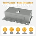 thumbnail image 2 of 33" x 22" Workstation Kitchen Sink, Stainless Steel Drop-In or Undermount Single Bowl Sinks 18 Gauge Basin with Accessories, 2 of 9