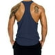 thumbnail image 3 of pstuiky Camisetas sin mangas para hombre, Camiseta deportiva de manga corta con cuello redondo, ajustada y de alta resistencia, de color liso para hombre Chaleco para hombre l, 3 of 3
