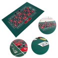 thumbnail image 5 of Double-sided Poker Layout Mat Blackjack And Texas Holdem Available Table Mat Craps And Roulette Table Felt Green Fabric Mat, 5 of 5