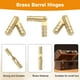 thumbnail image 4 of 20Pcs bisagras de barril invisibles, bisagra oculta de latón de 4x25mm para caja de joyas, cajas de música, oro, 4 of 6