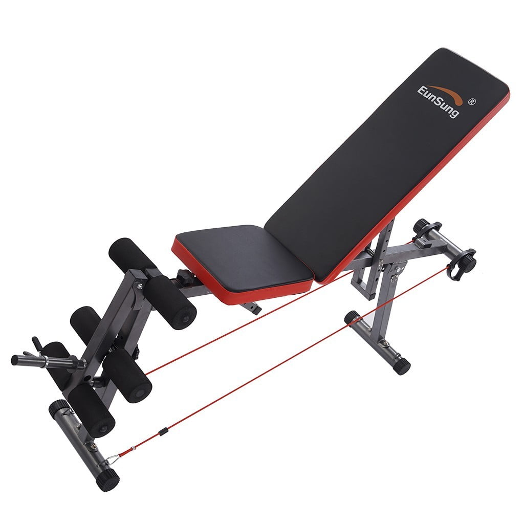 Details about Adjustable Weight Bench Home Gym Bench Barbell Lifting