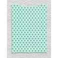 thumbnail image 1 of Turquoise Tapestry, Vintage Geometric Pattern with Diamonds and Circles Abstract Symmetric Forms, Wall Hanging for Bedroom Living Room Dorm Decor, 60W X 80L Inches, Turquoise Cream, by Ambesonne, 1 of 2