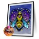 thumbnail image 1 of Cuadros Decorativos 5D bricolaje taladro redondo completo diamante pintura púrpura cuidado abeja dibujo Sywqhk Nuevos Originales, 1 of 1
