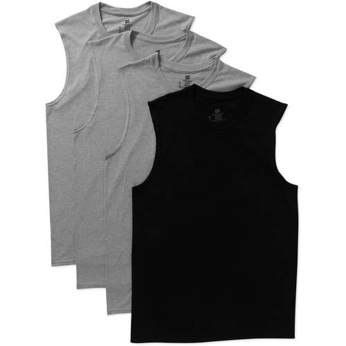 Hanes Men's Sport Inspired Muscle TShirt 4 Pack