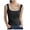 Black, variant on Enjoytime Tank Top for Women Sleeveless Basic Tee Shirt Top Slim Fitted Casual Square Neck Y2K Streetwear Womens Summer Tops