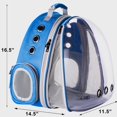 thumbnail image 3 of GHSDFBB Bubble Cat Backpack,Expandable Backpack for Cats,Fit up to15 lbs Cats,Pet Outdoor Backpack (Blue, Front Expan), 3 of 7