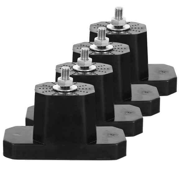 KALLORY Anti Vibration Mat Rubber 4Pcs 4.3X3.1X2.0In