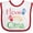 White and Red, variant on Inktastic I Love My Oma Grandchild Boys or Girls Baby Bib
