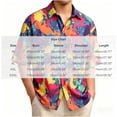 thumbnail image 2 of Hawaiian Shirts For Men Casual Button Down Short Sleeve Tops Summer Breathable Comfy Tropical Printed Beach Vacation Shirt,Sizes M-3XL, 2 of 4