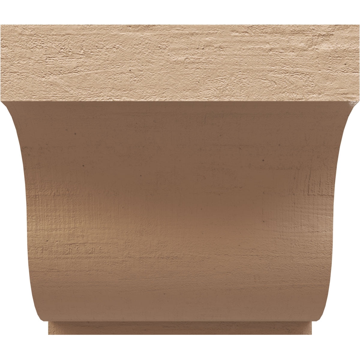 5"W x 5"D x 5"H Wide Van Buren Rough Cedar Woodgrain TimberThane Corbel, Primed Tan