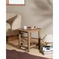 thumbnail image 2 of WINSOON Small Outside Adirondack Square Side Table,Single Layer Set Of 2 - Teak, 2 of 7