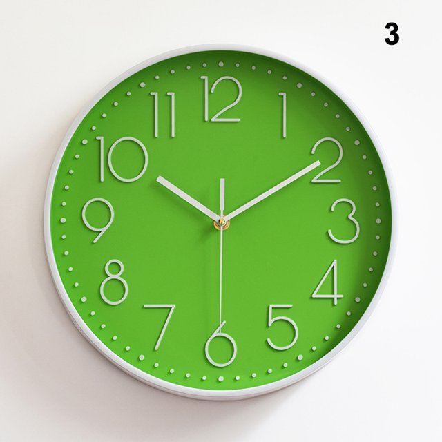 CAROOTU Quartz Wall Clock Plastic Fashion Design Clocks For Home Decor Living Room
