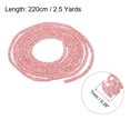 thumbnail image 2 of Uxcell 2.5 Yard 7mm Glitter Sequins Rope Sequins Rhinestone Tube Cord for DIY Clothing Jewelry Clear Light Pink, 2 of 5