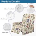 thumbnail image 6 of Renewold Floral Hummingbird Recliner Couch Cover Polyester Spandex Reclining Chair Protector 4 Pieces Stretch Recliner Chair Cover Dog Couch Slipcover for Living Room, 6 of 8