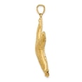 thumbnail image 2 of 14K Yellow Gold Textured Polished Beaded Starfish Pendant, 2 of 4