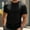 Black, variant on Dolkfu Black Graphic Tees Minimalist Crew Neck Short Sleeve Pull-on T-Shirts Solid Modern Athletic Tops Black,S
