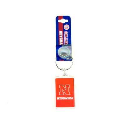 Acrylic Square Key Tag - Nebraska Cornhuskers NCAA Acrylic Key Chain
