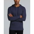 thumbnail image 3 of Real Essentials 3 Pack: Men's Cotton Lightweight Casual Pullover Drawstring Hoodie With Pocket (Available In Big & Tall), 3 of 7