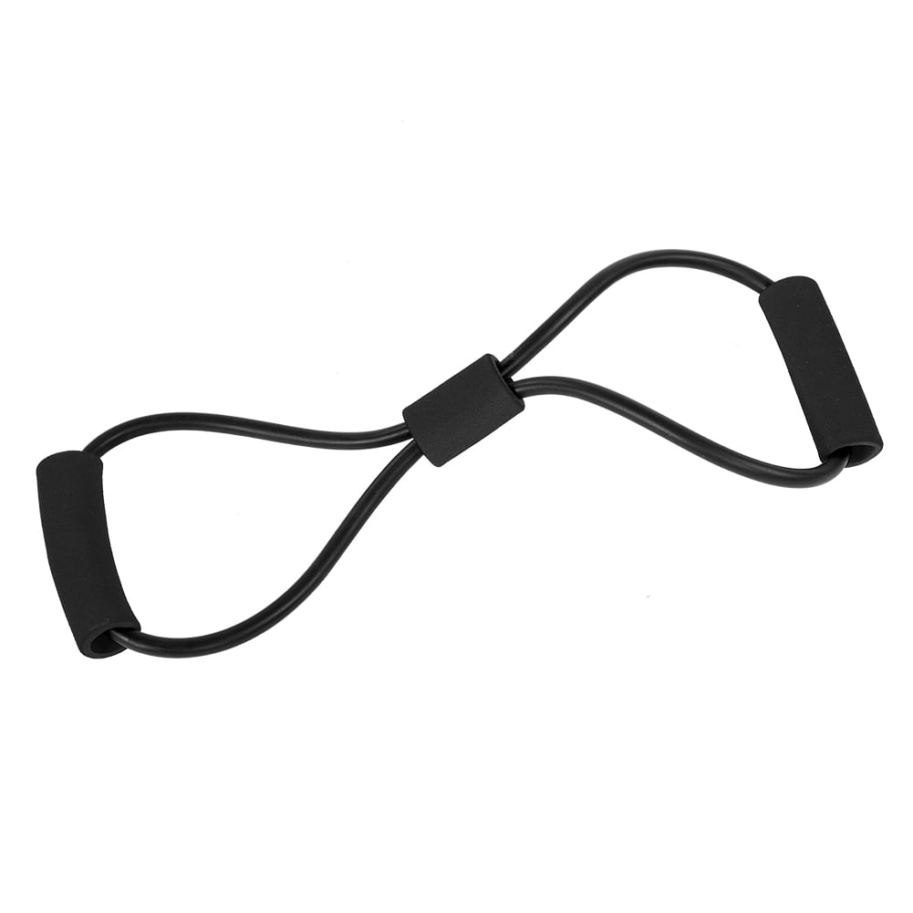 Resistance Stretch Rubber Band Training Rope Tube Workout Fitness Exercise for Yoga Gym (Black),