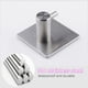 thumbnail image 5 of Soporte de baño de acero inoxidable 304 Macarena cepillado cuadrado 12-1-S, 5 of 8