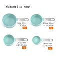 thumbnail image 3 of Juego de 4 tazas medidoras para hornear y cocinar, utensilios de cocina de acero inoxidable + PP, 3 of 4