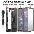 thumbnail image 5 of AMZER TUFFEN Case for iPad Pro 5th Gen with 360 Degree Rotating Kickstand Shoulder Strap and Hand Strap Heavy Duty Protective Rugged Case Cover for iPad Pro 11" M4 2024, Black, 5 of 7