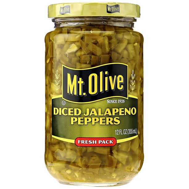 Mt. Olive Diced Jalapeno Fresh Pack Peppers, 12 fl oz