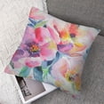 thumbnail image 7 of nygtbtfer Pink Flowers Pillowcases Seamless Pattern Art Painting Pillow Case Decorative Throw Pillow Cover for Home Sofa Office White, 7 of 7