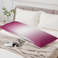 thumbnail image 4 of Rose Red Ombre Body Pillow Cover, Pillowcase Protectors with Zipper, Breathable Decorative Throw Pillow Case Cover, Pink White Gradient Modern Abstract Art Pillow Shams for Couch Sofa 20x54Inch, 4 of 8