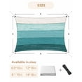 thumbnail image 6 of Sun Shade Sail 8x10Ft Teal Blue Striped Gradient Rustic Wood Board Uv Block Sunshade Canopy Outdoor Shade Cover Rectangle Shade Cloth For Patio Garden Yard Deck Pergola, 6 of 6