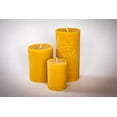 thumbnail image 5 of BeeTheLight Beeswax Pillar Candle - 100% Pure Bees Wax - Choose Your Size and Color - 72 Hour Burn Time - Fits 3x6 Holder - Unscented - Natural Light Honey Scent (Cloud White, Large), 5 of 7