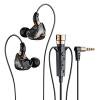 thumbnail image 1 of Audífonos de bajo, auriculares de monitoreo dinámico, llamada HD de 3,5 mm para deportes, fitness, música, 1 of 6