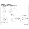 thumbnail image 2 of Kingston Brass VB4638PLSO Single-Handle Pressure Balanced Shower Faucet, Brushed Nickel, 2 of 4