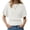 White, variant on Solid Color Women Batwing Sleeve Loose Casual Knit Sweater Tops