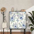 thumbnail image 5 of Blue Watercolor Floral Wallpaper, Floral Farmhouse Vintage peel and stick wallpaper waterproof, Home Decor for Bedroom, Living Room, Bathroom, Kitchen Cabinet, Dorm Room [17.7 * 118 in], 5 of 8