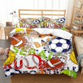 thumbnail image 1 of Football Printing Bedding Set Baseball Soccer Basketball Pattern Duvet Cover Set Home Bedroom Decor Bed Linens Bedclothes, 1 of 1