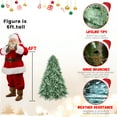 thumbnail image 4 of Cobear PVC Artificial Full Christmas Tree Holiday Xmas 4ft Blue PE/PVC mixed tree, 4 of 7
