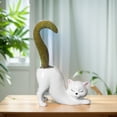 thumbnail image 4 of Maceta suculenta con forma de gato de cerámica maceta de flores con animales s para decoración interior del hogar, 4 of 4