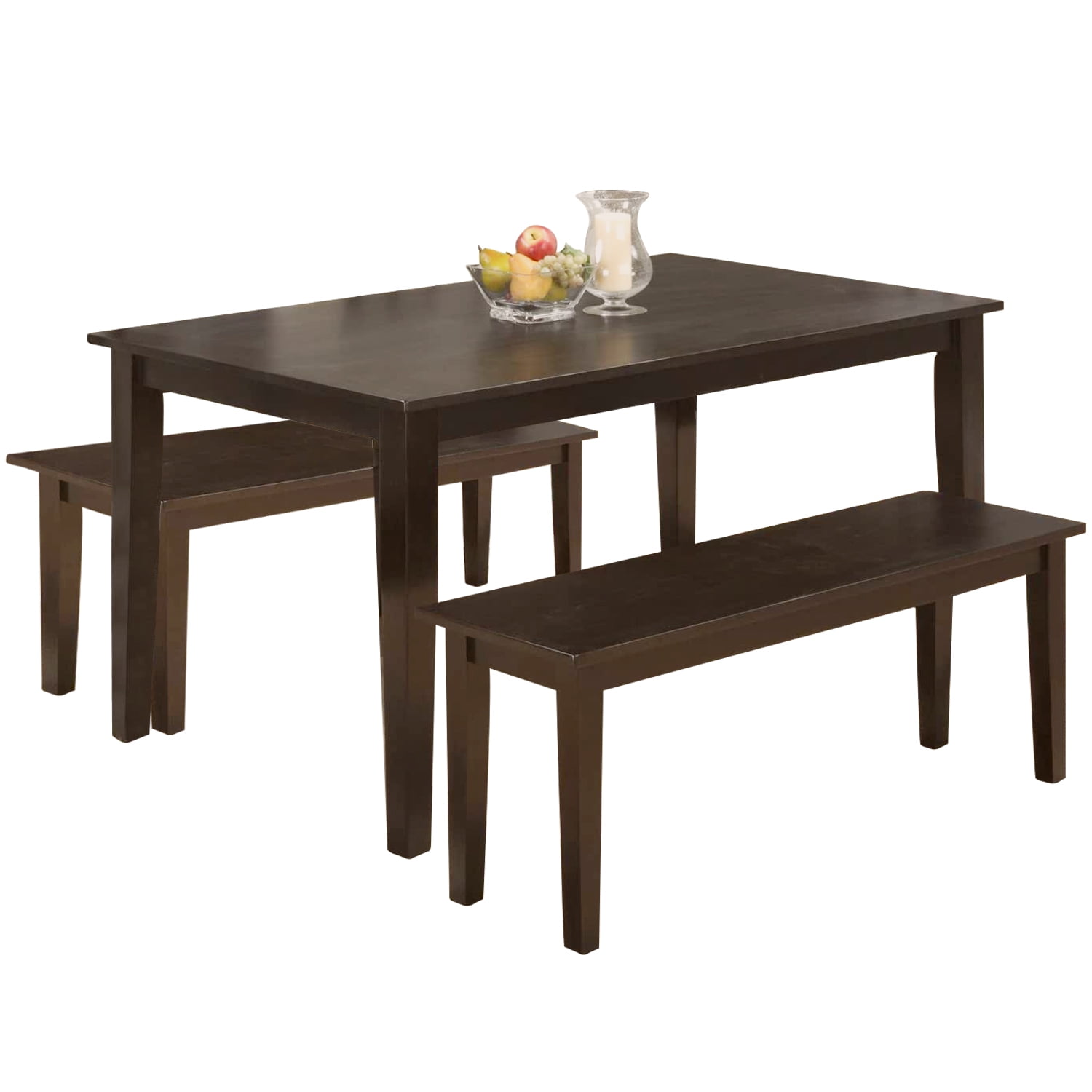Fdw Dining Table Set And Bench For 4, Dining Room Set With 4 Chairs And Bench