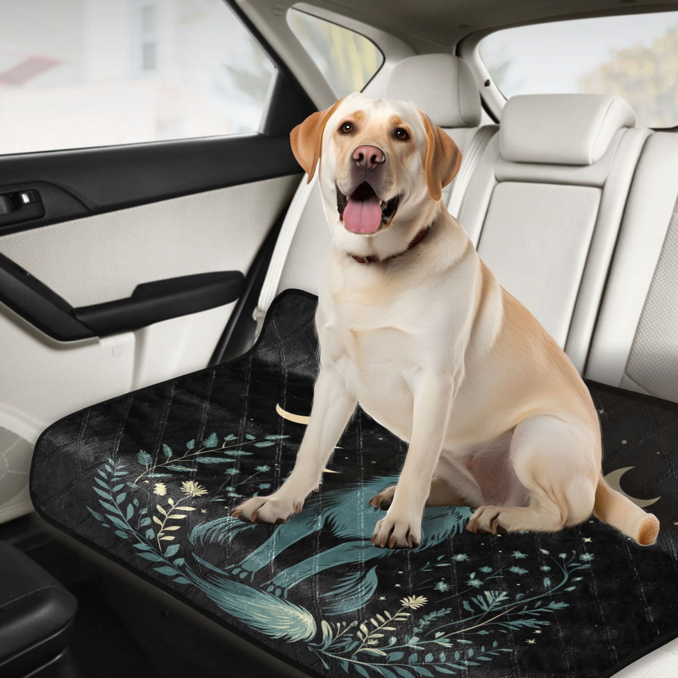 Qxltty The Moon Fox Cat litter Pads Pet Set of 3 Diaper Mats Center Anti-leakage Layer Absorbent Soft and Comfortable