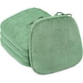 thumbnail image 2 of 2.5" Thick Chair Cushions for Dining Chair, Corduroy Foam Kitchen Chair Pads, U Shaped Indoor Seat Cushions with Ties & Non-Slip Backing, Removable Washable Cover, 17''x16.5'', Set of 4, Grey, 2 of 8