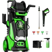 Zimtown Electric Pressure Washer, 3800PSI Max 2.6GPM Smart High Pressure Power Washer, Touch Screen 3 Gear Level