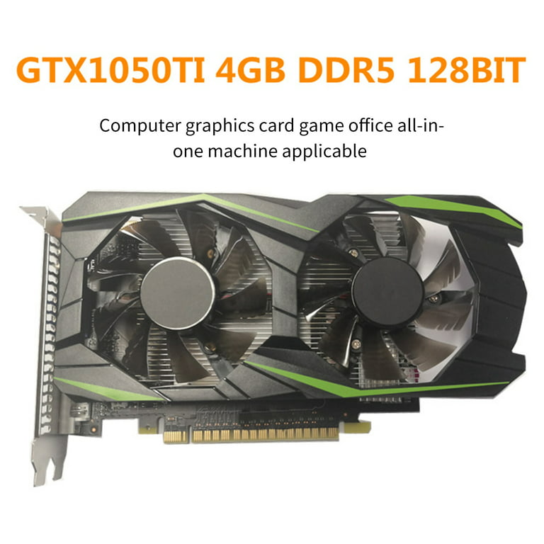 Deyuer GTX1050TI Graphics Card 4GB DDR5 PCI-E 2.0 16X High Speed Gaming  Video Card for Desktop